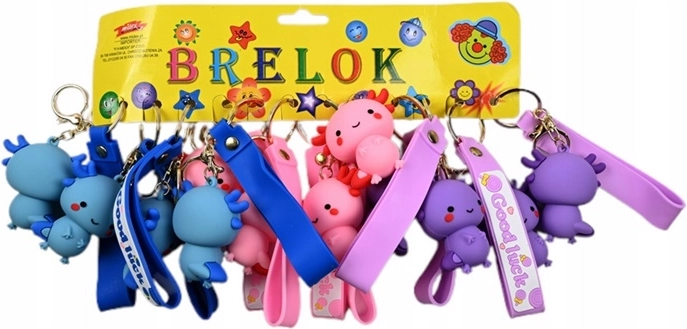 Axolotl-sleutelhanger – sleutelring