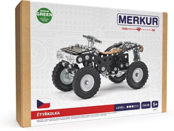 MERKUR Vierwieler – bouwset met 236 onderdelen
