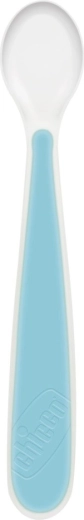 Chicco siliconen lepeltjes 2 stuks blauw 6m+