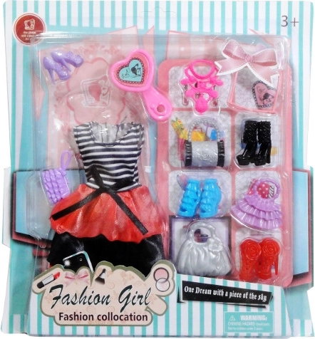 Kledingset en accessoires voor pop 29 cm