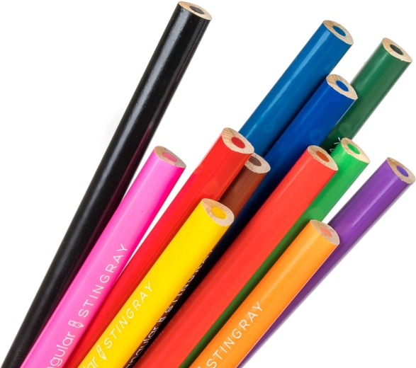 12 heldere kleuren in een praktische set