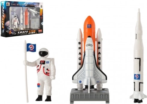 Ruimtespeelgoed - set astronauten en spaceshuttle