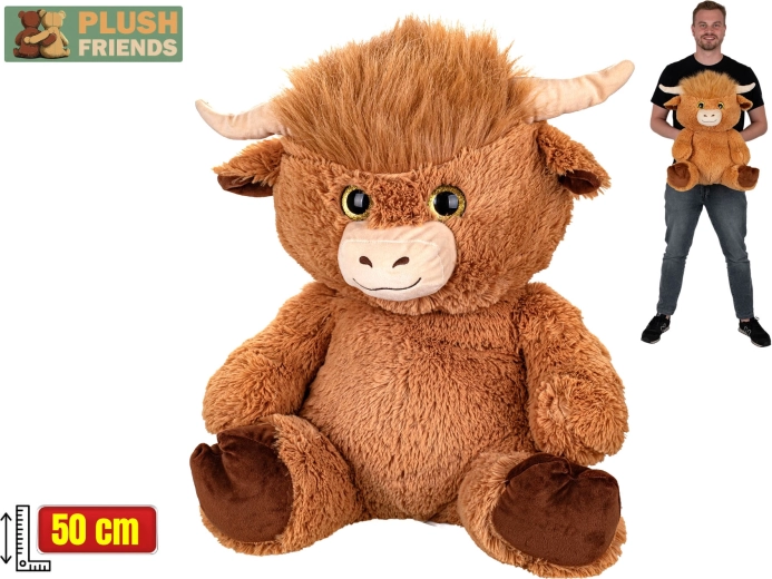 Plush Friends Schotse hooglander knuffel 50 cm zittend