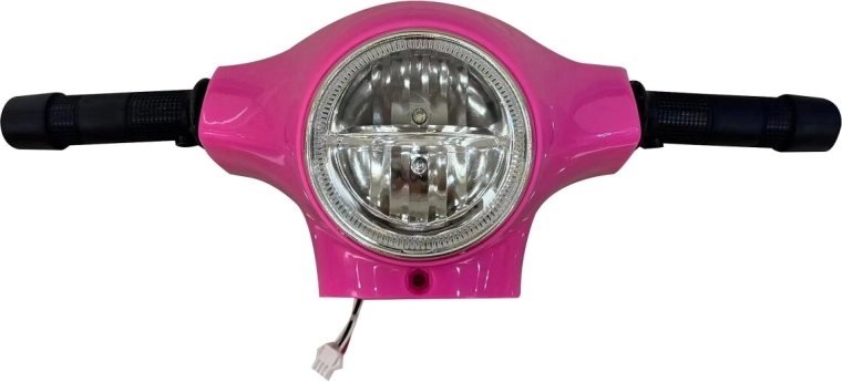 Roze Vespa Mini-loopfiets voor kinderen met stuur