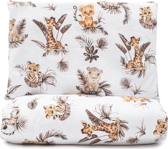Kleurechte print met safarimotief
