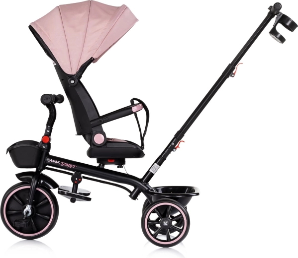 Groeien met het kind – eenvoudige ombouw naar zelfstandige driewieler