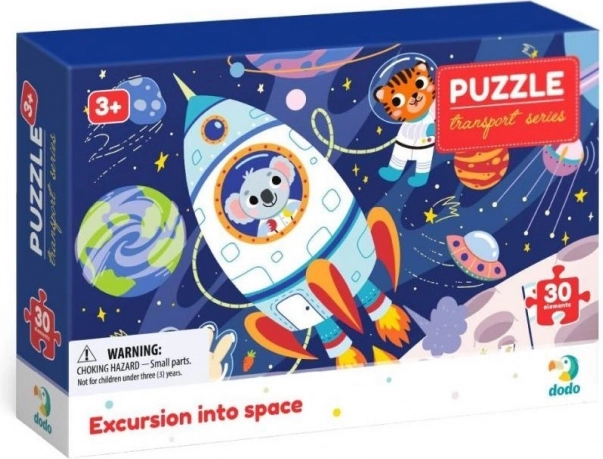 DODO puzzel Vervoer: reis naar de ruimte 30 stukjes