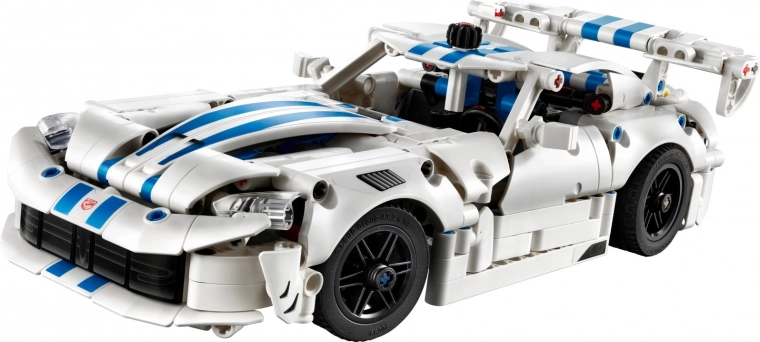 Gemotoriseerde details zoals in een echte racewagen