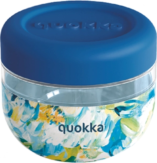 Voedselcontainer Quokka Bubble Blue Peonies blauw 500 ml
