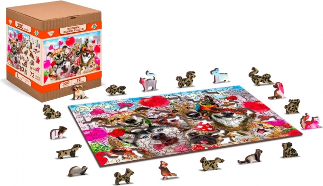 Houten puzzel Feesttijd 2in1