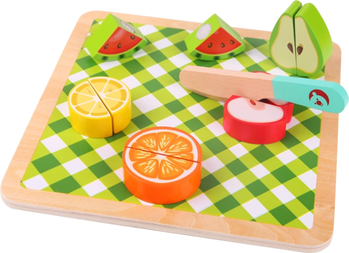 Kleurrijke set van natuurlijk hout