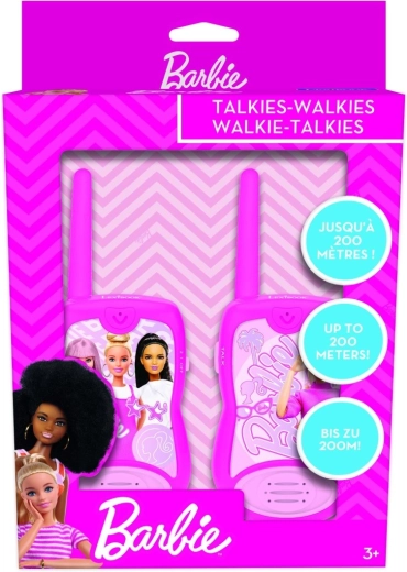 LEXIBOOK BARBIE walkietalkies voor kinderen met een bereik van 200 m