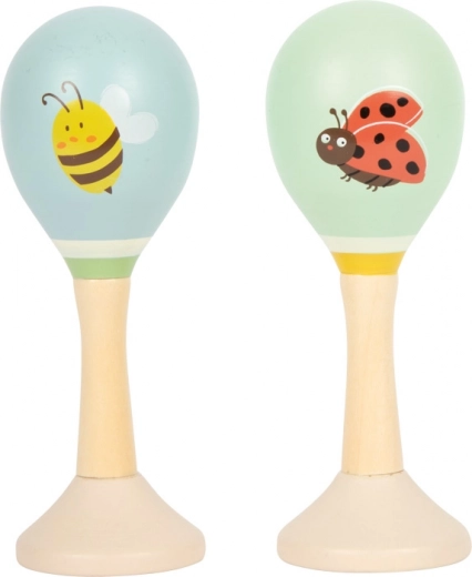 Zacht en aangenaam rammelend geluid