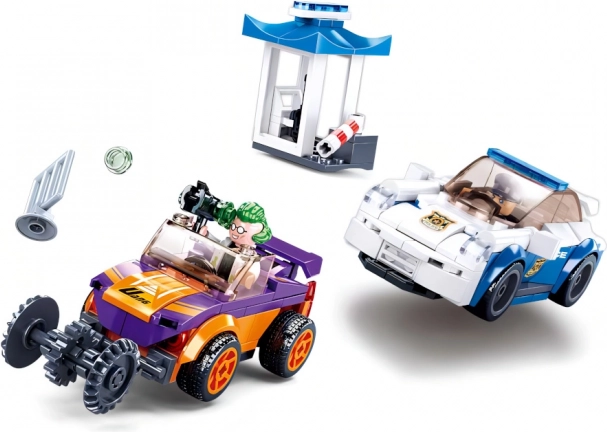 Bouwset Politieachtervolging met opwindauto