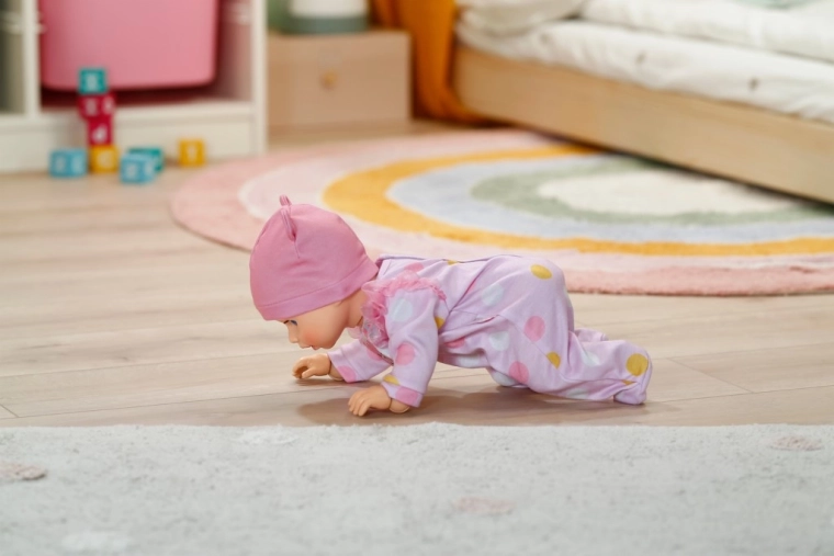 Kan kruipen als een echte baby