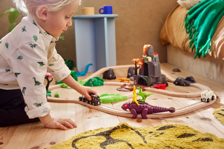 Compatibel met BRIO houten treinbanen