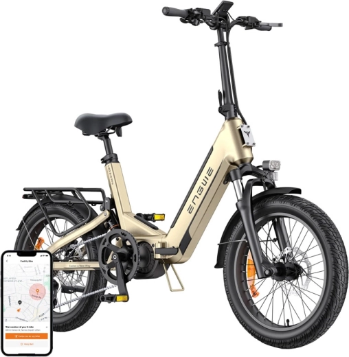 Engwe L20 3.0 Pro opvouwbare stads e-bike 20" goud