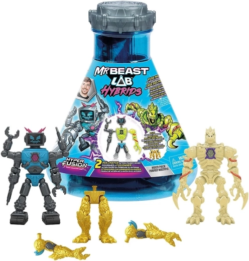 MrBeast Lab Hybrids Multipack – mixbare actiefiguur 2-in-1