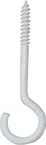 Luchterhaak 80 × 4,5 mm, wit (10 stuks)