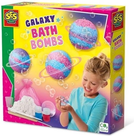 SES Creative galaxy bruisballen voor in bad – creatieve set