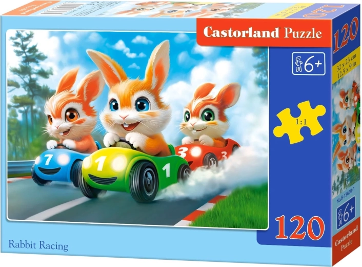 Castorland puzzel Konijnenraces 120 stukjes