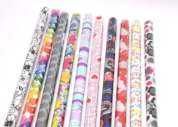 Cadeau-inpakpapier 2 m x 70 cm, mix van motieven - 1 stuk