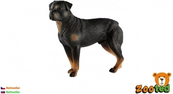 Plastic figuur van een Rottweiler hond 8cm