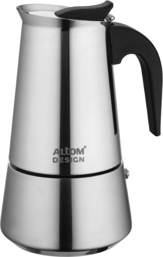 Altom Design roestvrijstalen moka pot 300 ml voor 6 kopjes