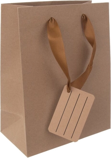 Cadeaupapieren tas Nature 14 × 7 × 18 cm