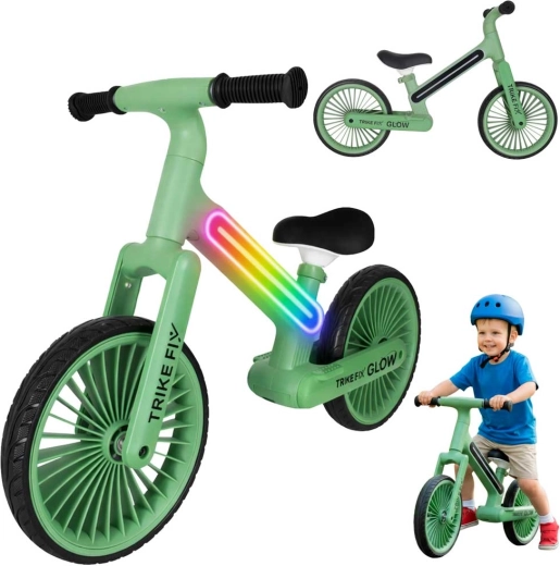 Loopfiets Trike Fix Glow LED – Groen