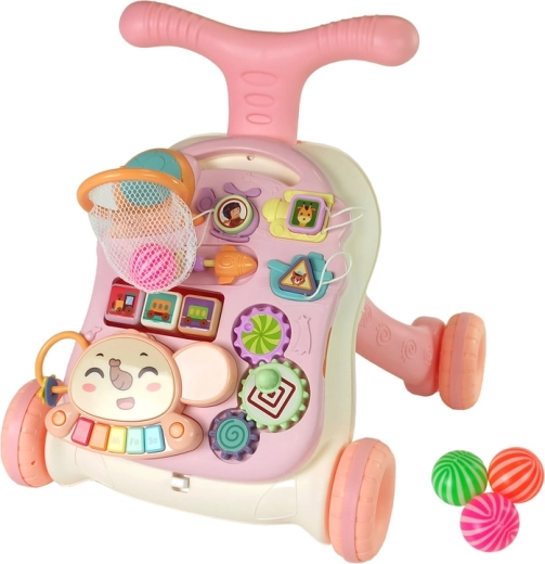 Afneembaar educatief paneel vol activiteiten