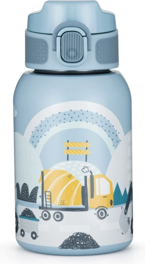 Petite&Mars roestvrijstalen thermofles met rietje 350 ml work zone 12m+