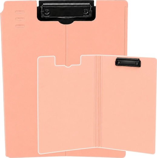 Afsluitbare klembordmap met clip A4 roze - 1 stuk