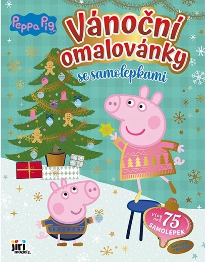 Kerstkleurboek met stickers Peppa Pig