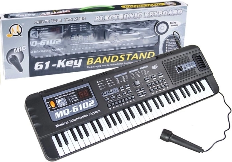 Kinderkeyboard met microfoon, 61 toetsen