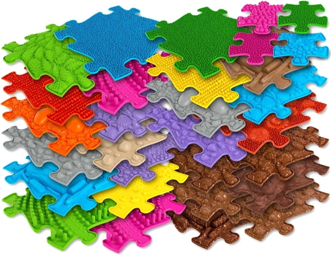 Puzzelsysteem voor een eigen loopparcours