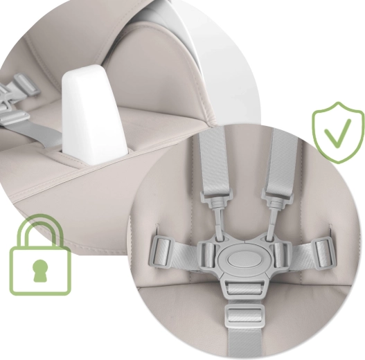 Veiligheid eerst: 5-punts gordels en stabiele constructie