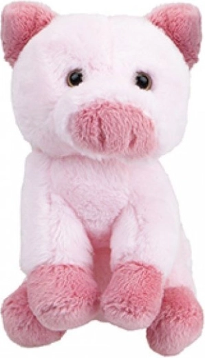Pluchen roze varkentje 12 cm - 1 stuk