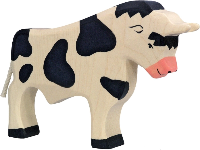 Holztiger zwarte stier - 1 stuk