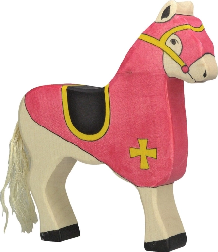 Holztiger toernooipaard, rood - 1 stuk