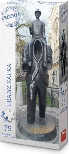Dino panoramapuzzel Toeristische editie Tsjechië – monument van Franz Kafka (75 stukjes)