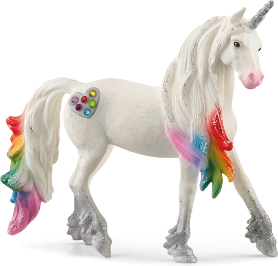 Schleich bayala regenboog-eenhoornhengst met hartjes