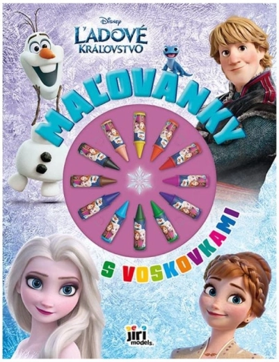Kleurboek met waskrijtjes Frozen