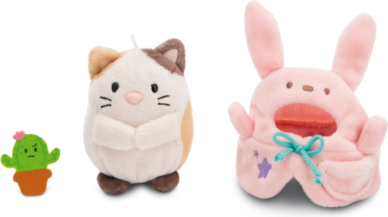 Schattige 3-in-1 set: Angy, cactus Moodi en konijnenpak