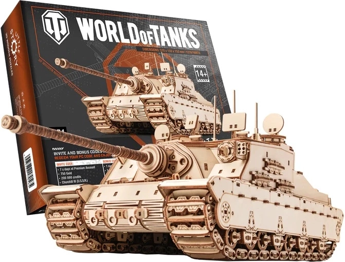 Little Story houten 3D-puzzel World of Tanks Tortoise
