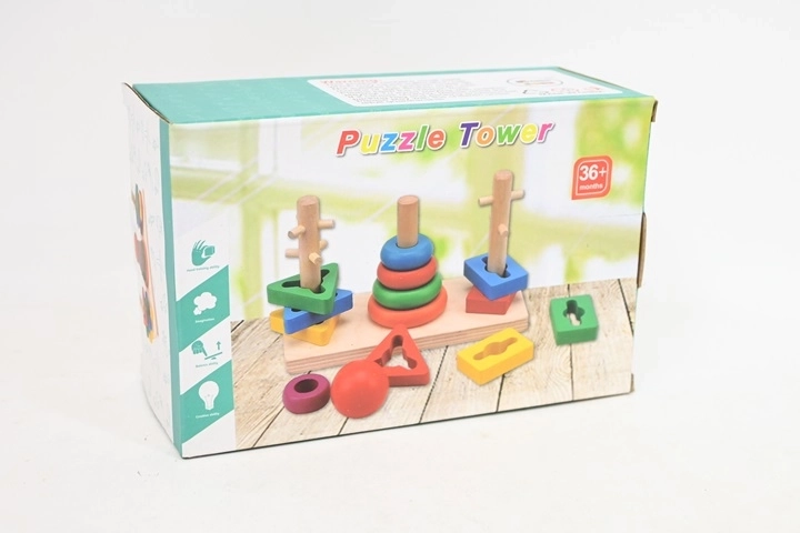 Houten sensorische insteekpuzzel SN84164