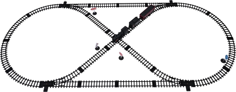Uitgestrekt spoor voor een leuke rit