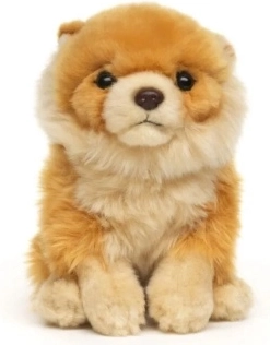 Pluchen hondje pomeranian eco-friendly 13 cm