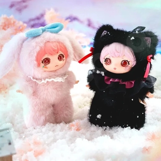 Letsvan verzamelbare pluchen figuur met hanger Ziyuli Party dieren blind box - 1 stuk