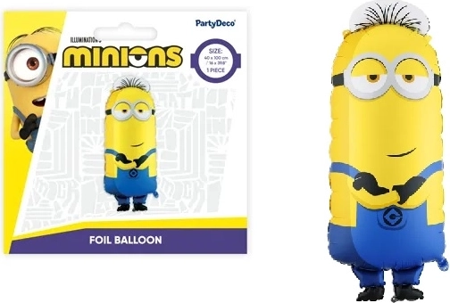 Folieballon Minion Tim 40 × 100 cm mix - 1 stuk